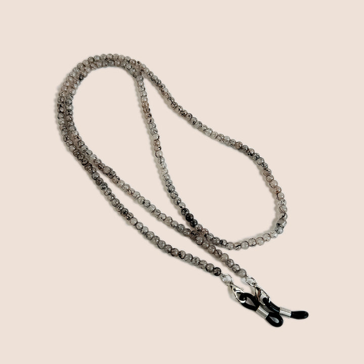 Natural Amethyst Beaded Eyewear Chain Bowlift