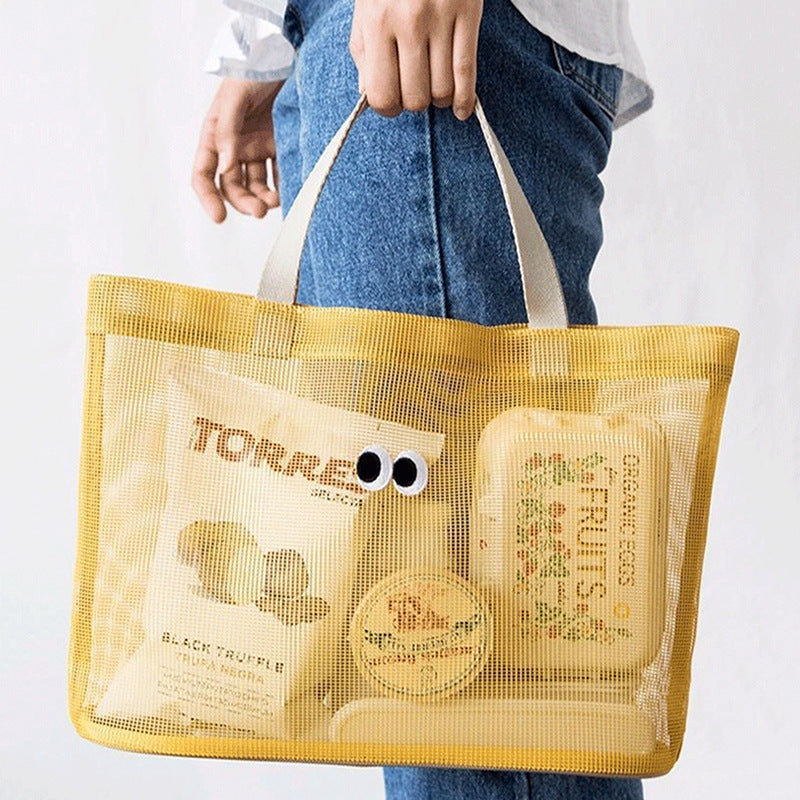 Practical beach bag with mesh structure Bowlift