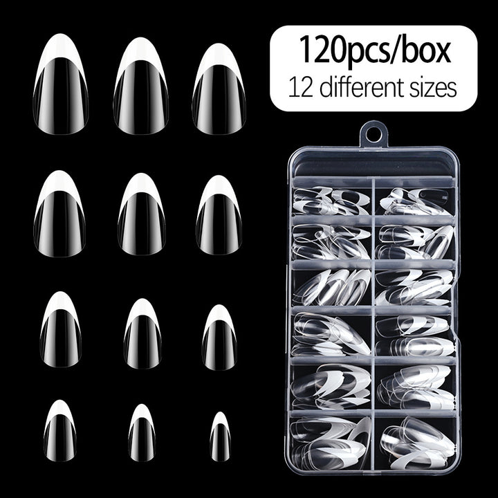 Half-Moon French Tip Nail Tips Collection Bowlift