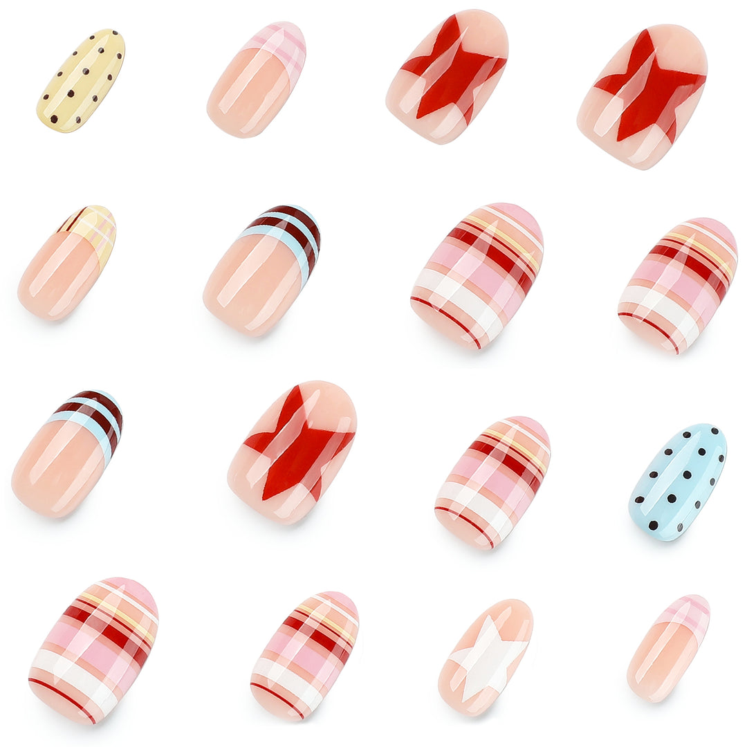 Artful Nail Art with Colorful Design Bowlift