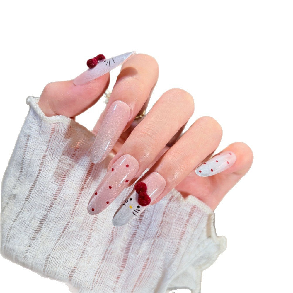 Character-Themed Press-On Nail Set Bowlift