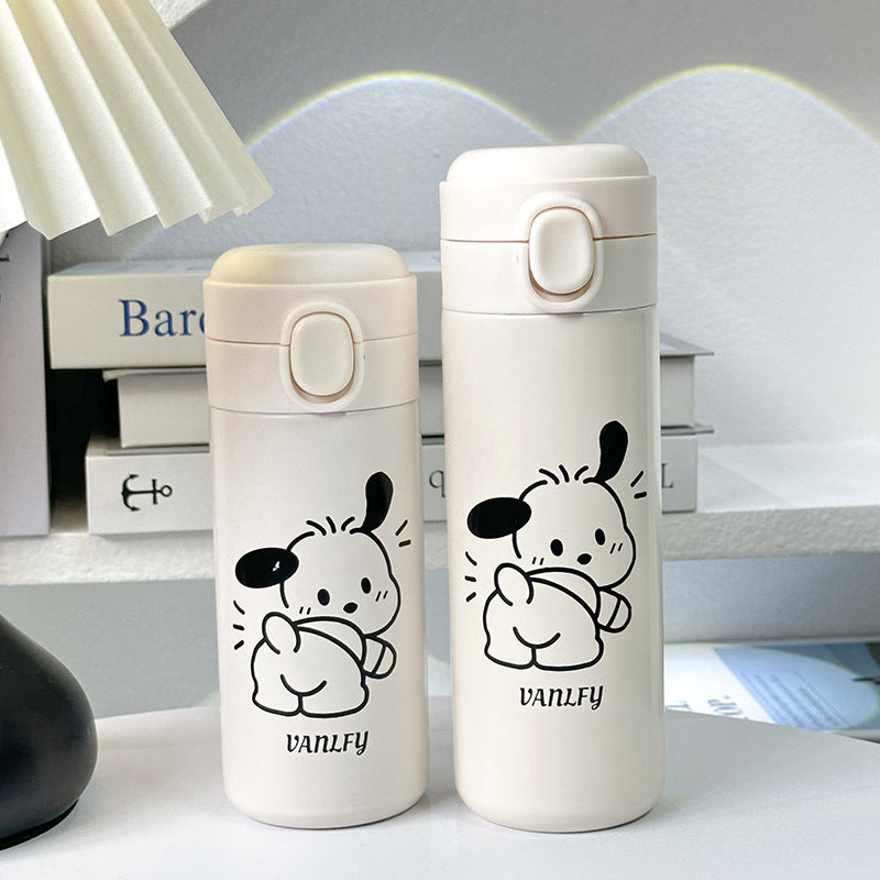 Women's Insulated Water Bottle with Practical Leak-Proof Cap Bowlift
