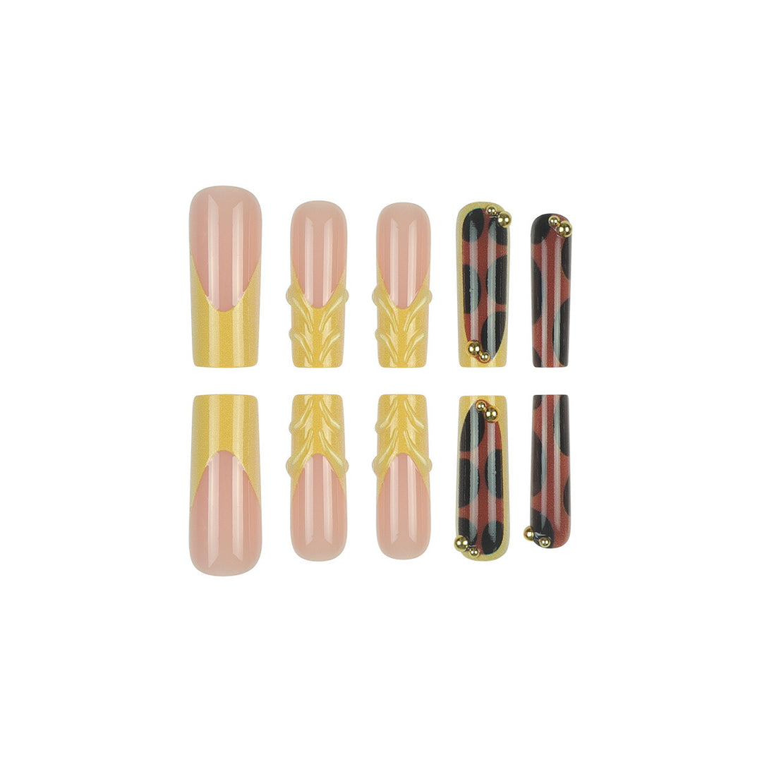 Premium Ornate Stiletto Press-On Nails Bowlift