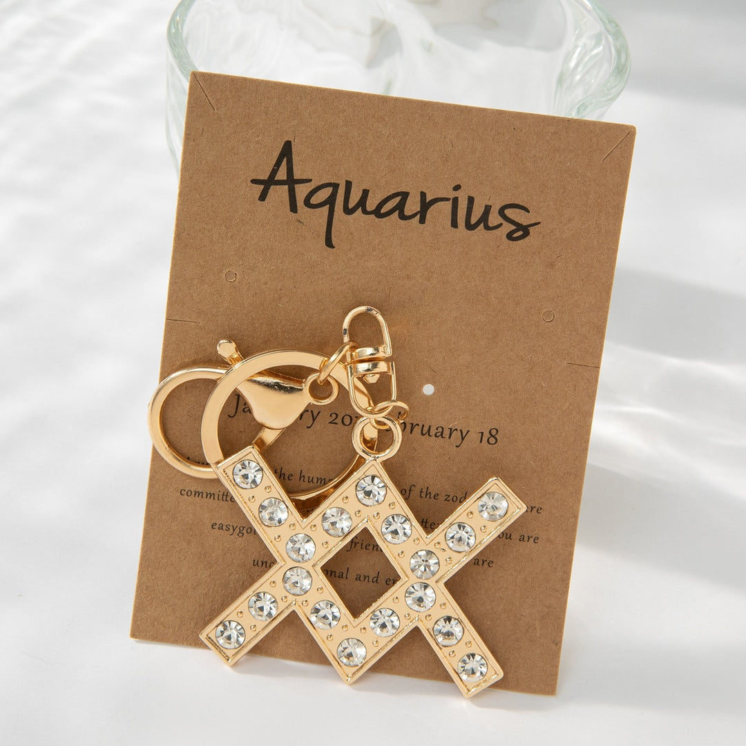 Keychain with Sparkling Bull Symbol Bowlift