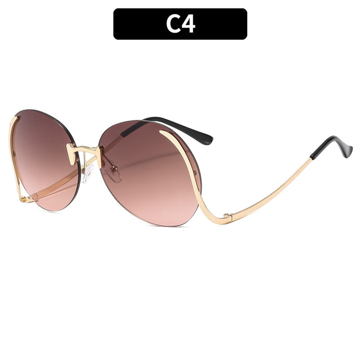 Fashionable Oversized Round Sunglasses