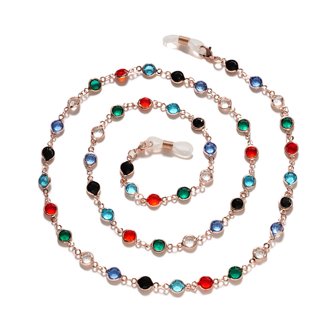 Decorative Gemstone Eyewear Chain Bowlift