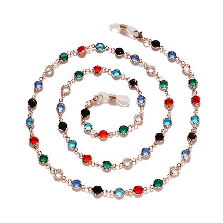 Decorative Gemstone Eyewear Chain Bowlift