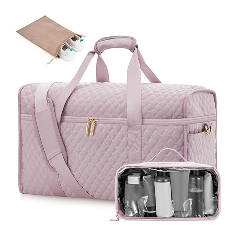 Versatile travel bag with integrated cosmetics compartment Bowlift