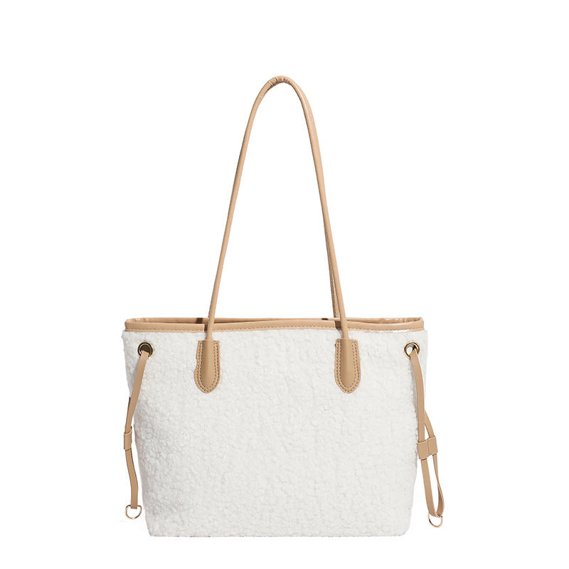 Oversized Faux Fur Tote Bag Bowlift