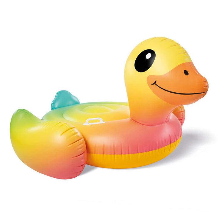Women Inflatable Duck Swimming Ring Bowlift