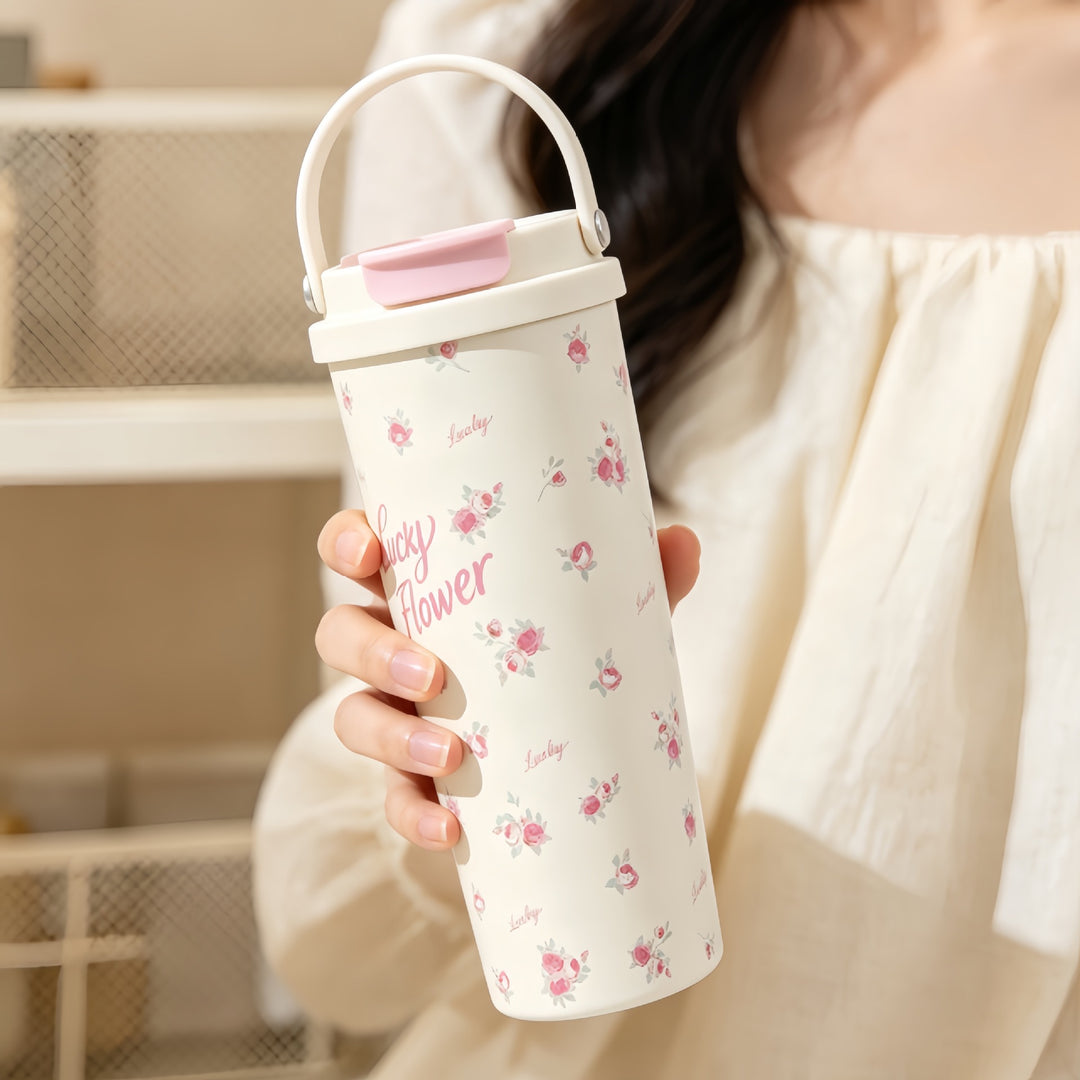 Women’s insulated bottle with high-quality floral design Bowlift