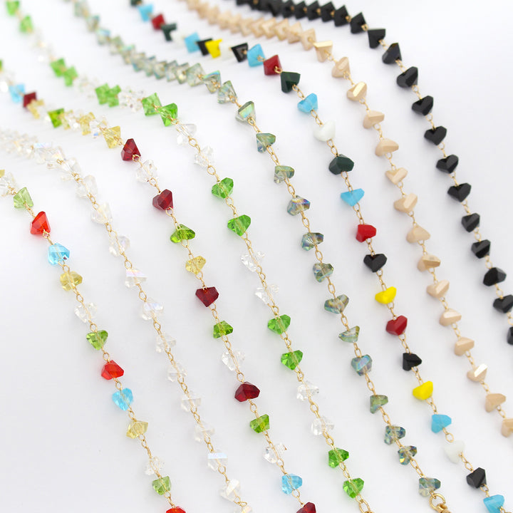 Heart Shaped Beaded Eyewear Chain Bowlift