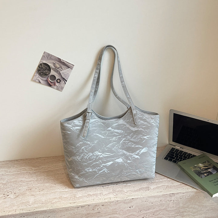 Stylish Textured Tote Bag Bowlift