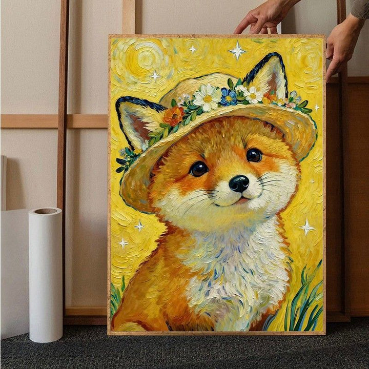 Whimsical Bunny Canvas Art Print Bowlift