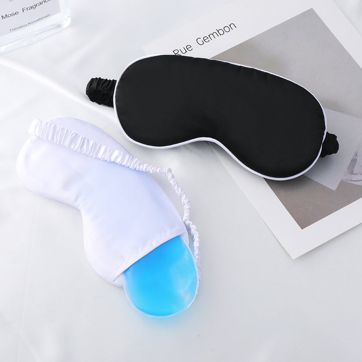 Women's nan silky soft sleep mask with removable gel cooling pad and adjustable comfort strap Bowlift