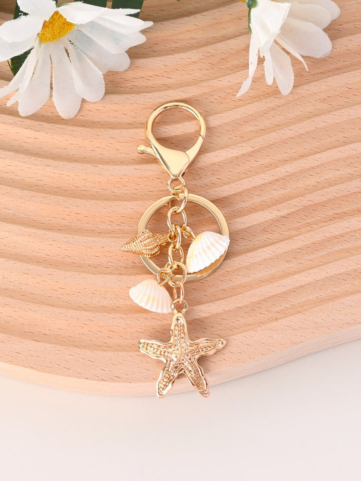 Keychain with Maritime Star Motif Bowlift