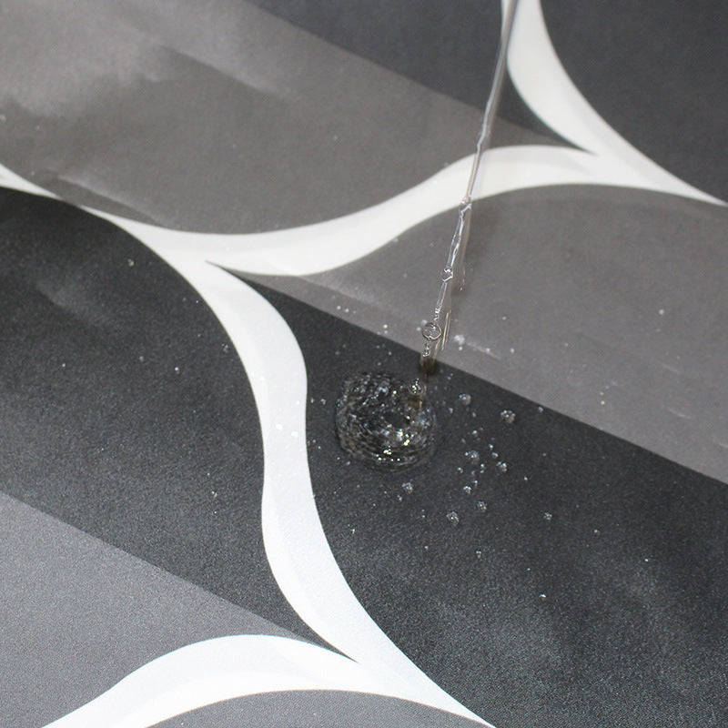 Women's Contemporary Diamond Pattern Shower Curtain Bowlift