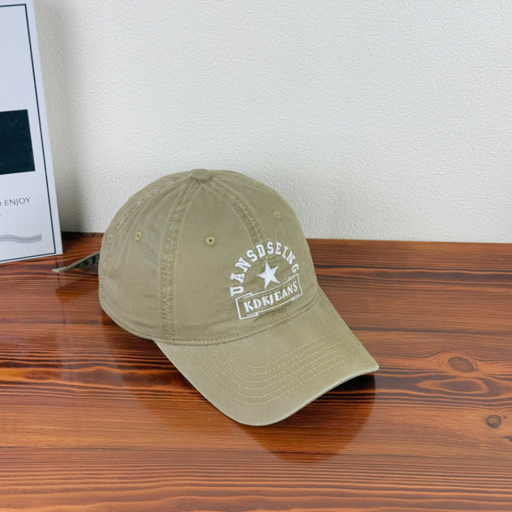 Men's Distressed Vintage Style Baseball Cap Bowlift