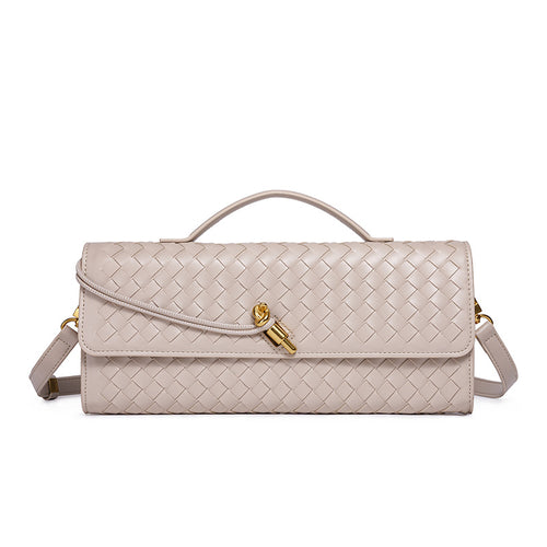 Textured Woven Clutch Purse Bowlift
