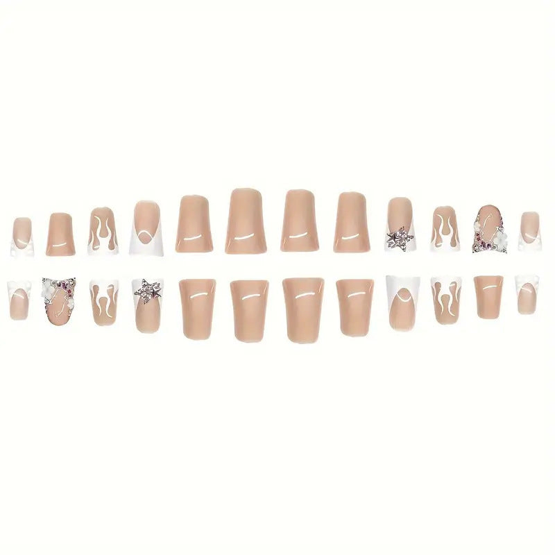 Decorative Jewel-Embellished Nail Art Bowlift