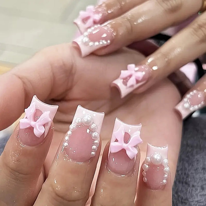 Decorative Rhinestone Nail Art Bowlift