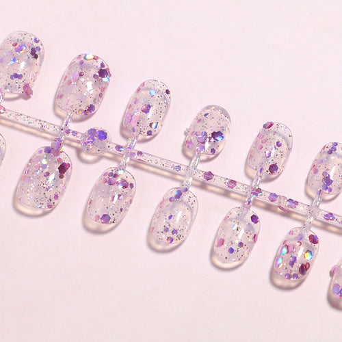 Glitter-Infused Press-On Nail Tips Bowlift