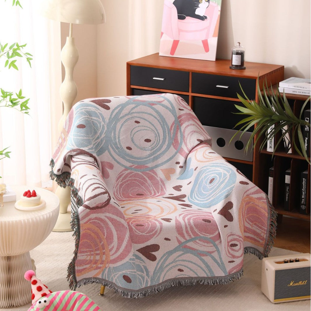 Decorative Floral Throw Blanket