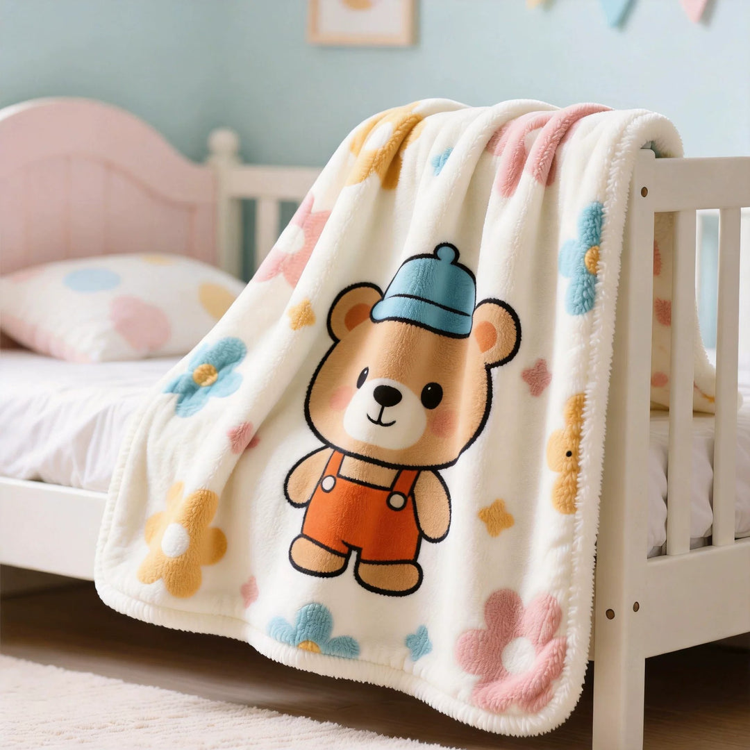 Children's cuddly blanket with animal motif Bowlift