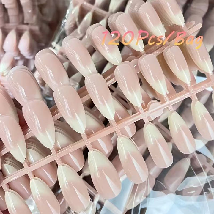 French Tip Acrylic Nail Set Bowlift