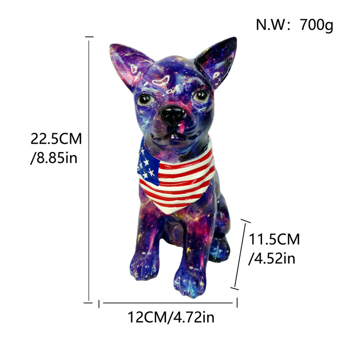 Colorful decorative figure of a dog in modern design Bowlift