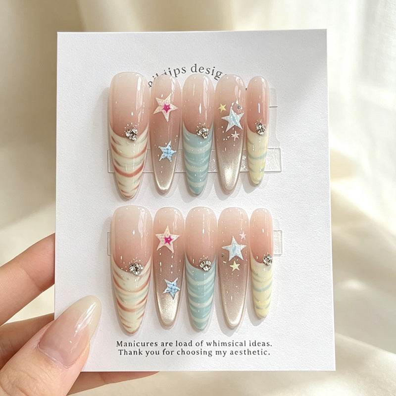 Whimsical Nail Art Press-On Set Bowlift