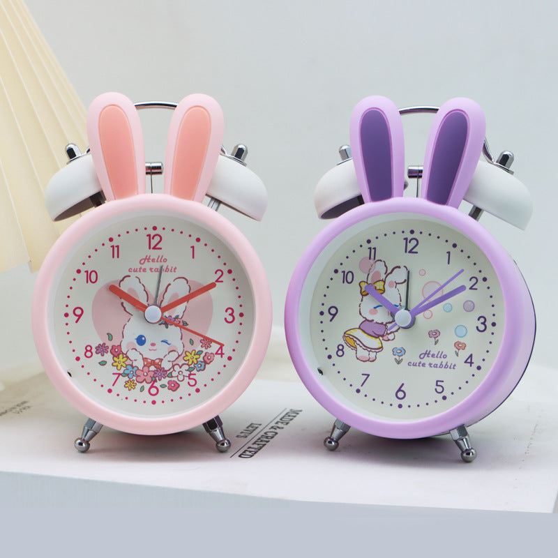 Children's alarm clock in cute rabbit design Bowlift