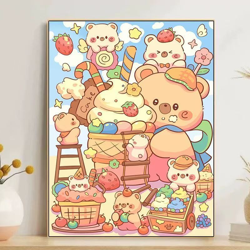 Cute Cartoon Dessert-Themed Wall Art Bowlift