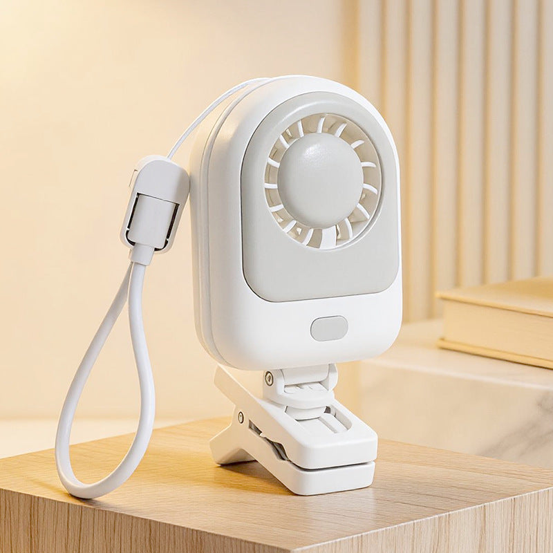 Women's Portable Clip Fan with USB Charging Option and Outstanding Flexibility Bowlift