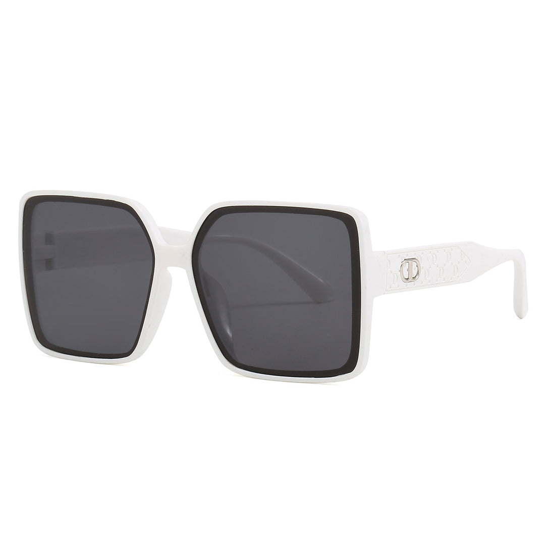 Ladies fashionable square sunglasses with transparent design Bowlift