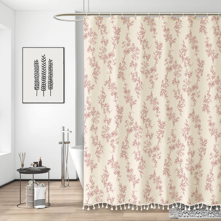 Decorative Bathroom Shower Curtain Bowlift