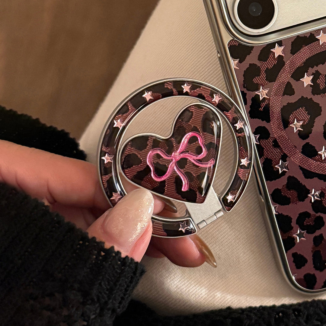 Trendy leopard print phone case Bowlift