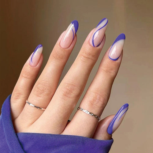 Artificial gel nails with elegant design Bowlift