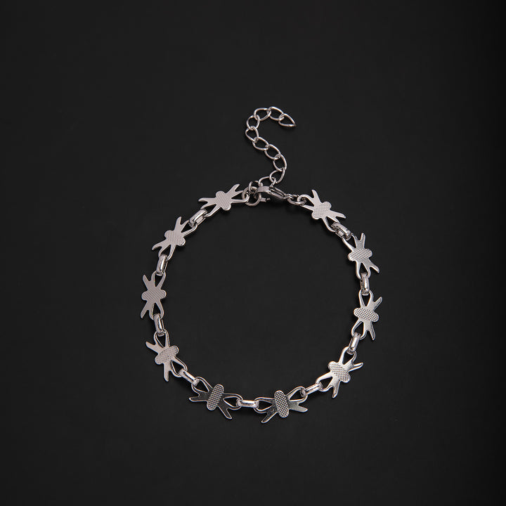 Elegant Geometric Link Bracelet Bowlift