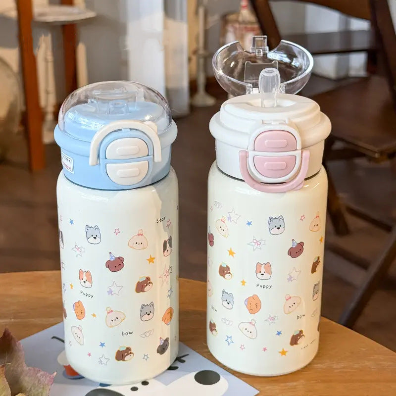 Women’s insulated water bottle with secure closure system Bowlift