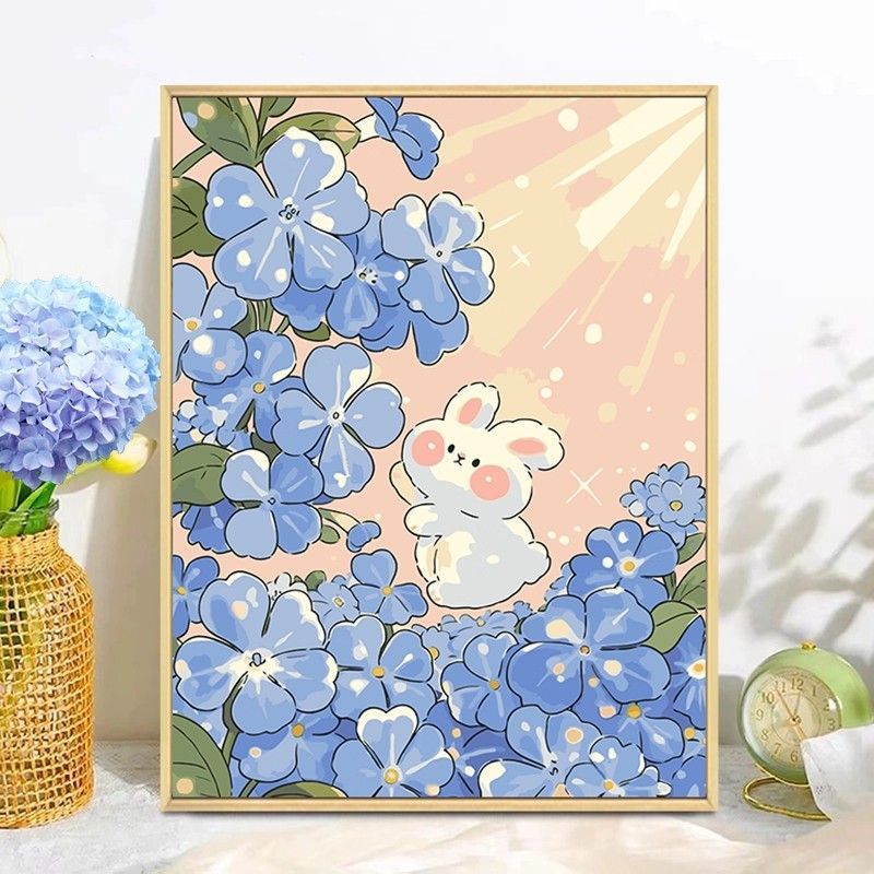 Playful Bunny Themed Wall Art Bowlift