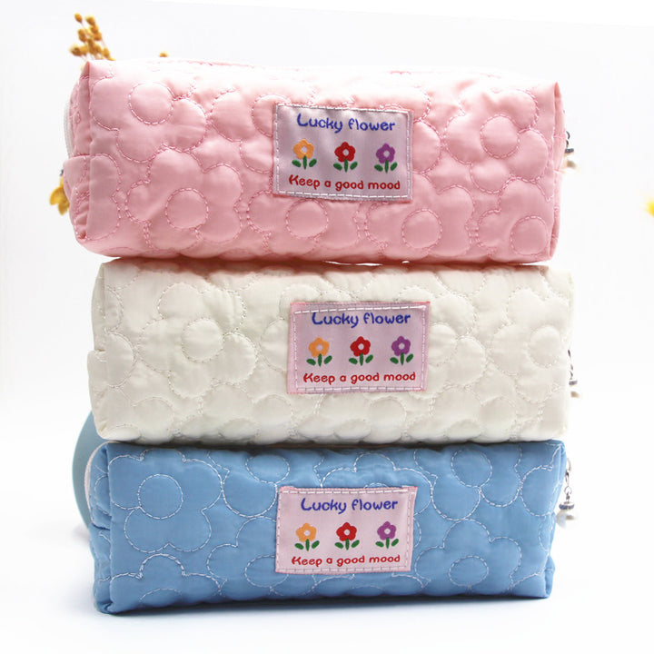 Quilted Cosmetic Pencil Case Bowlift