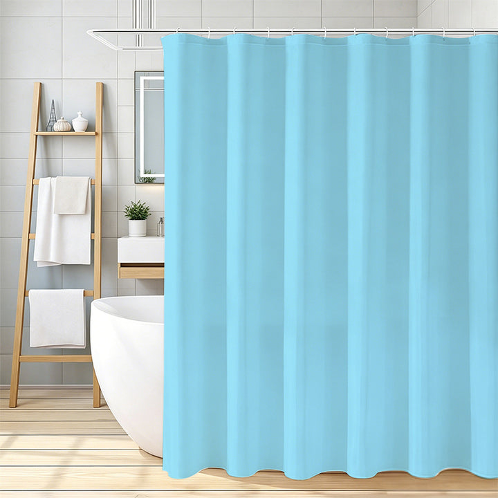 Waterproof Fabric Shower Curtain Bowlift