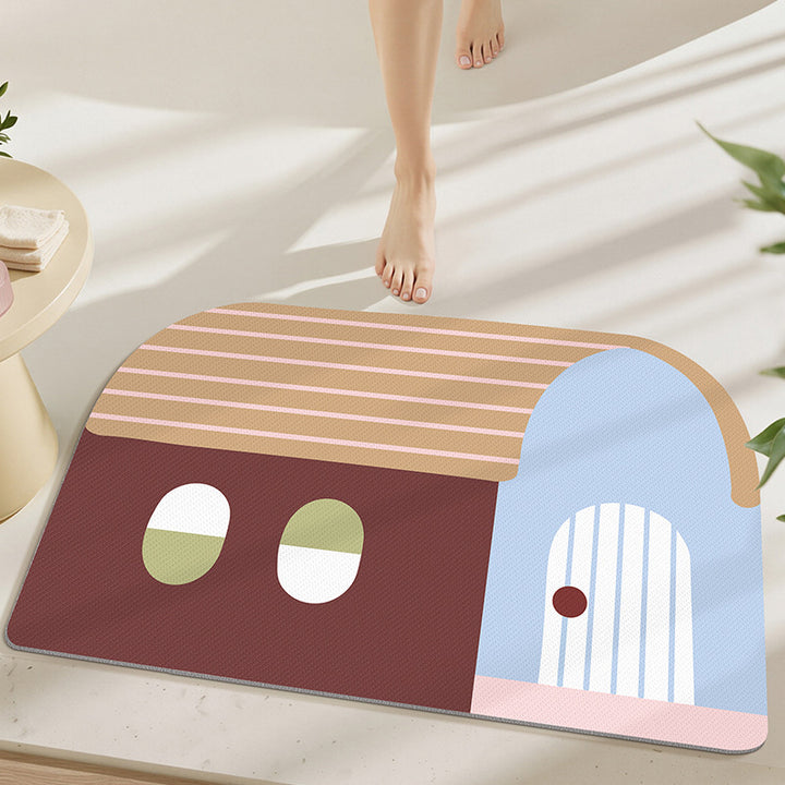 Geometric Design Bath Mat Bowlift