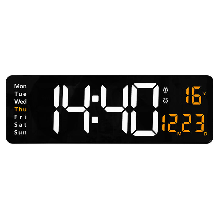 Digital wall clock with multifunctional LED display Bowlift