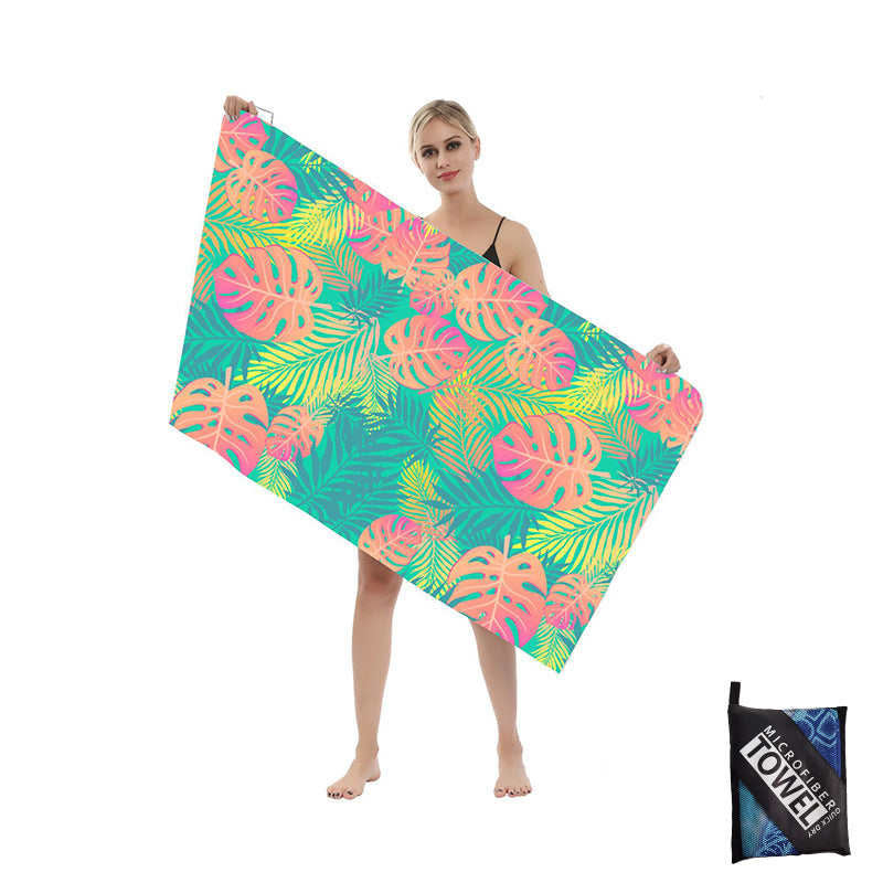 Beach towel with artistic mandala design Bowlift
