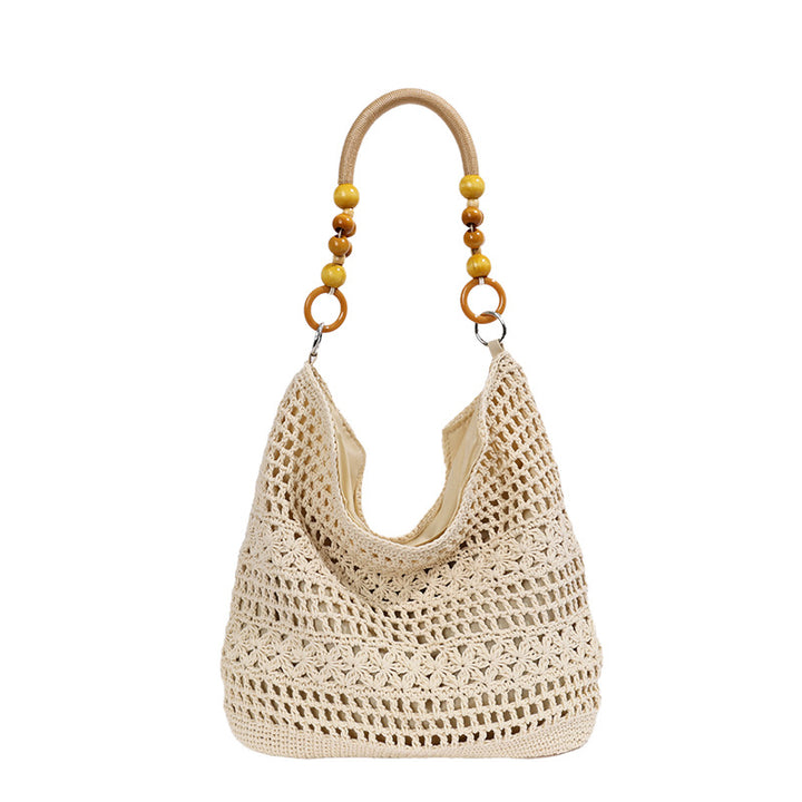 Casual Crocheted Shoulder Bag Bowlift