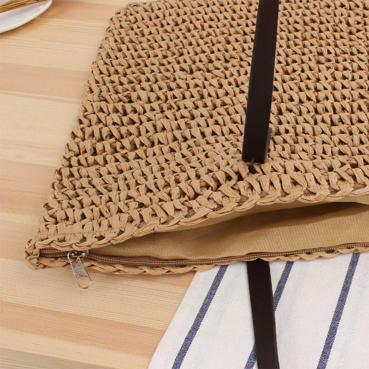 Handbag Made from Handwoven Natural Material with Sturdy Handles Bowlift