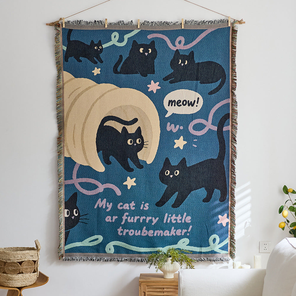 Artistic Woven Tapestry Throw