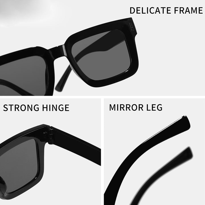 Women's fashionable square sunglasses with high-quality frame design Bowlift